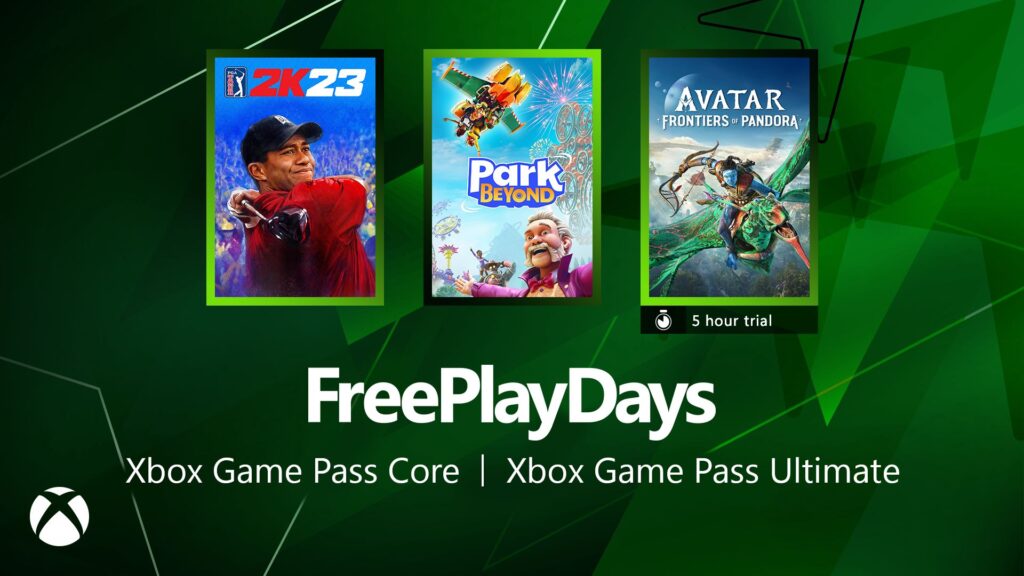 Free Play Days – PGA Tour 2K23, Park Beyond and Avatar: Frontiers of Pandora