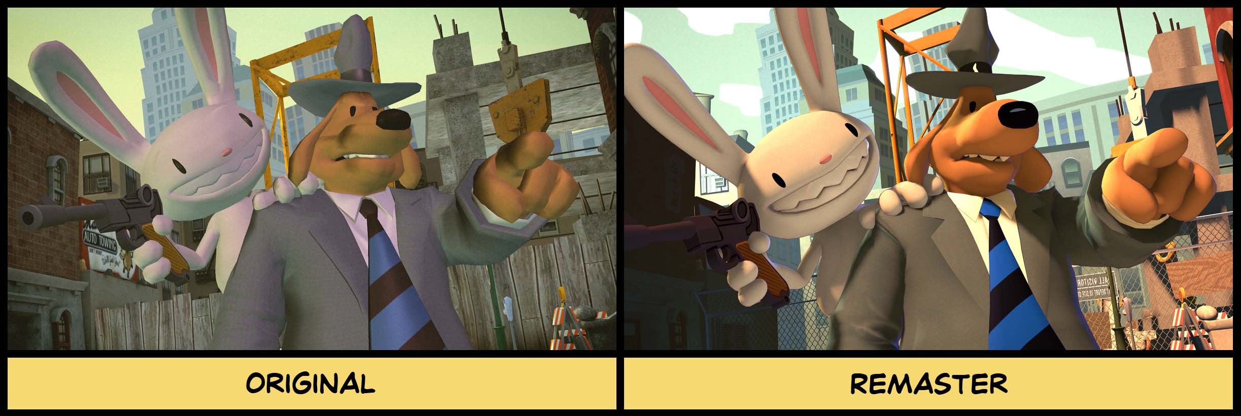 Sam & Max before/after