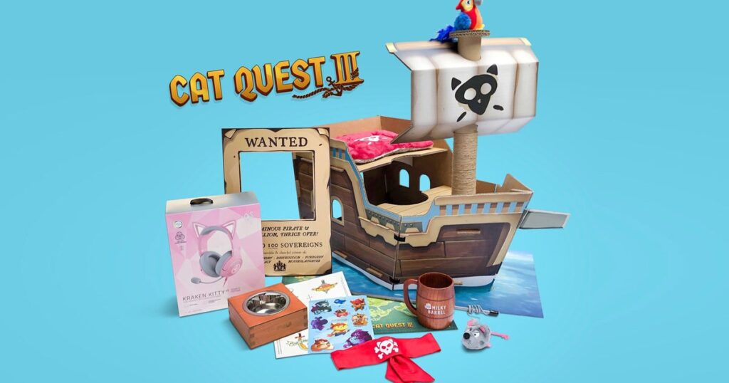 Win a Cat Quest 3 pirate ship for your cat