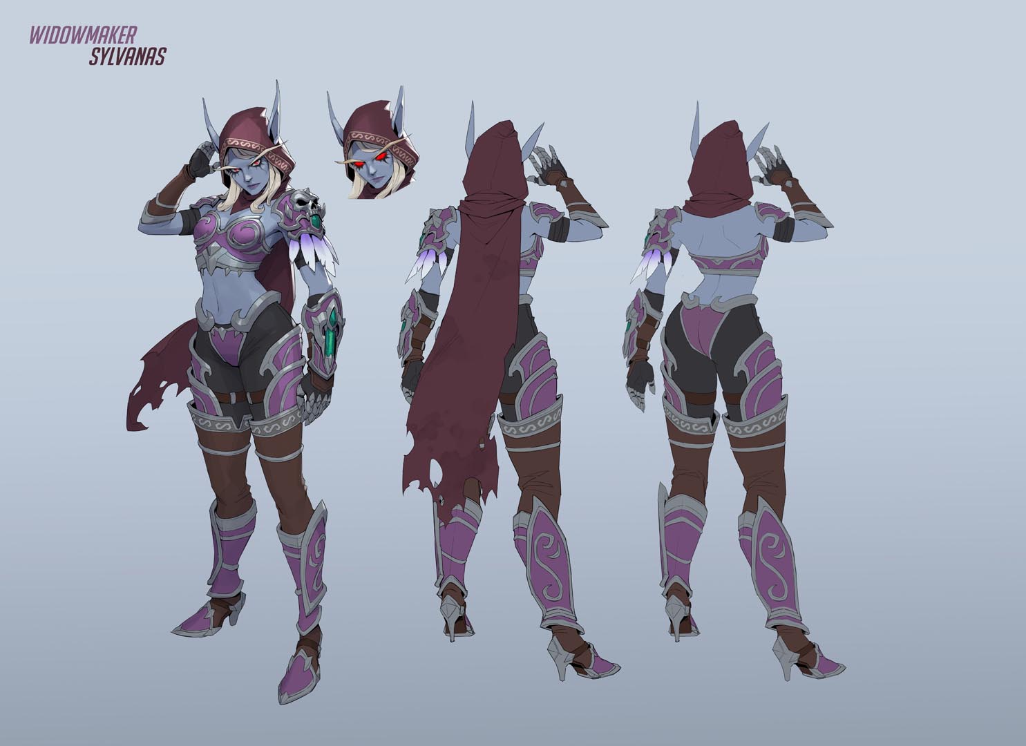 Widowmaker's Sylvanas skin.