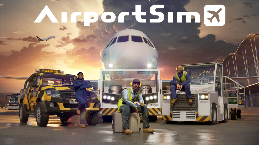 AirportSim Titled key art