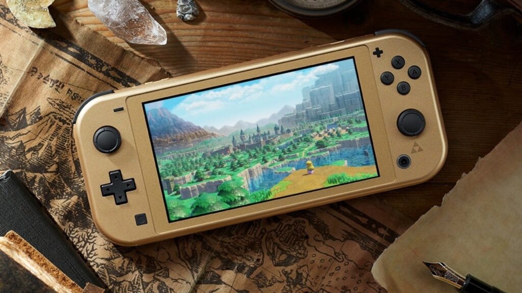 Zelda-Themed 'Hyrule Edition' Switch Lite Spotted At PAX West 2024