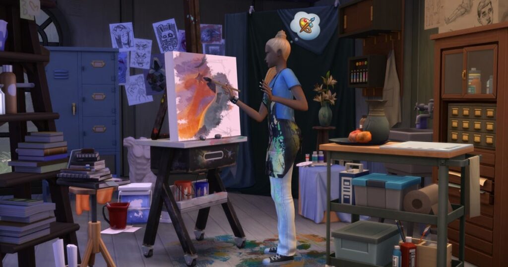 The Sims 4's Artist Studio and Storybook Nursery DLC out next week