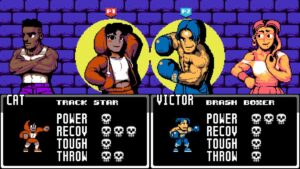 character selection for punch out fighting game