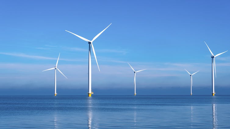 Wind farm in the Netherlands.