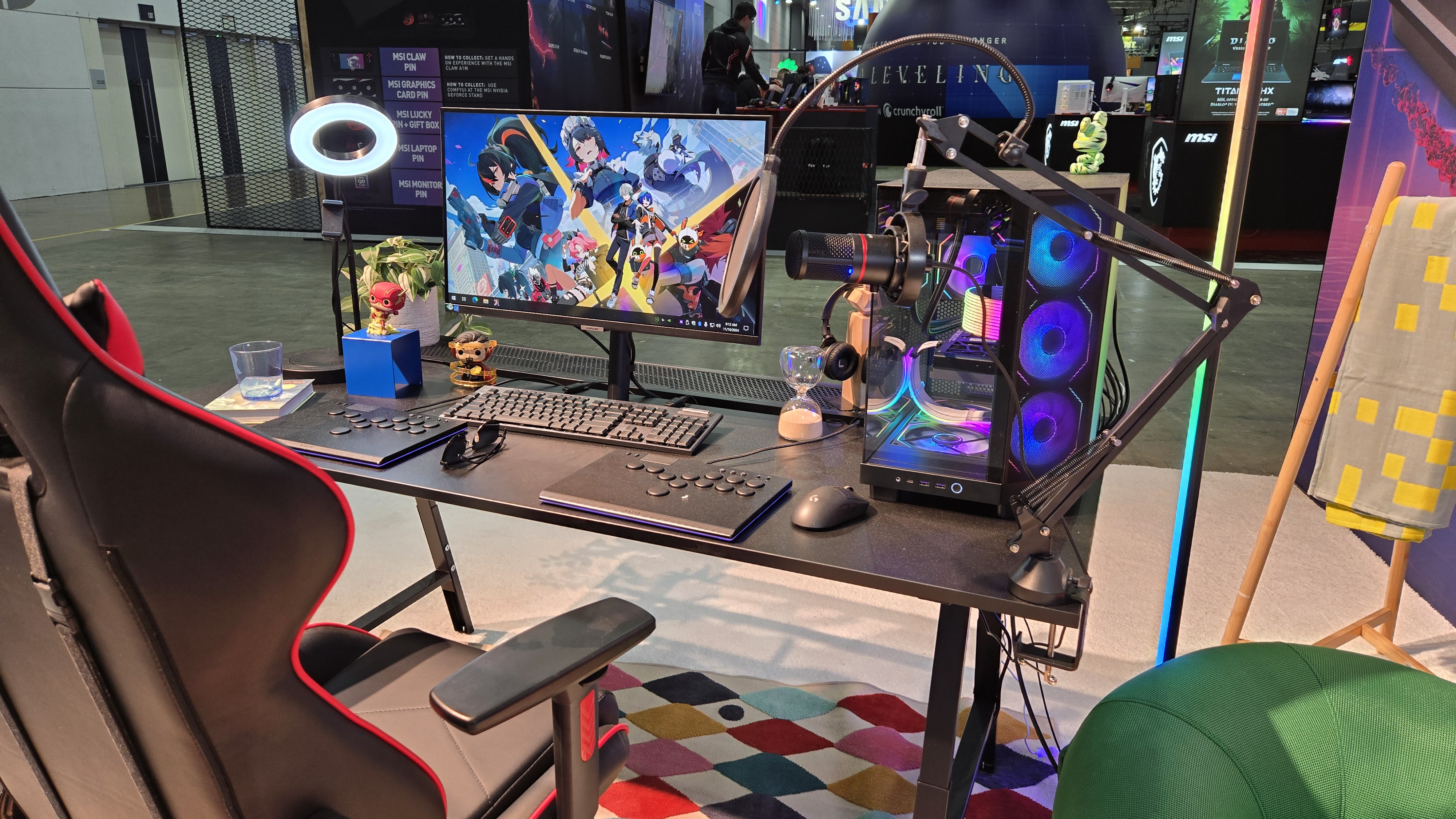 Custom gaming PCs on the showfloor at PAX Australia.