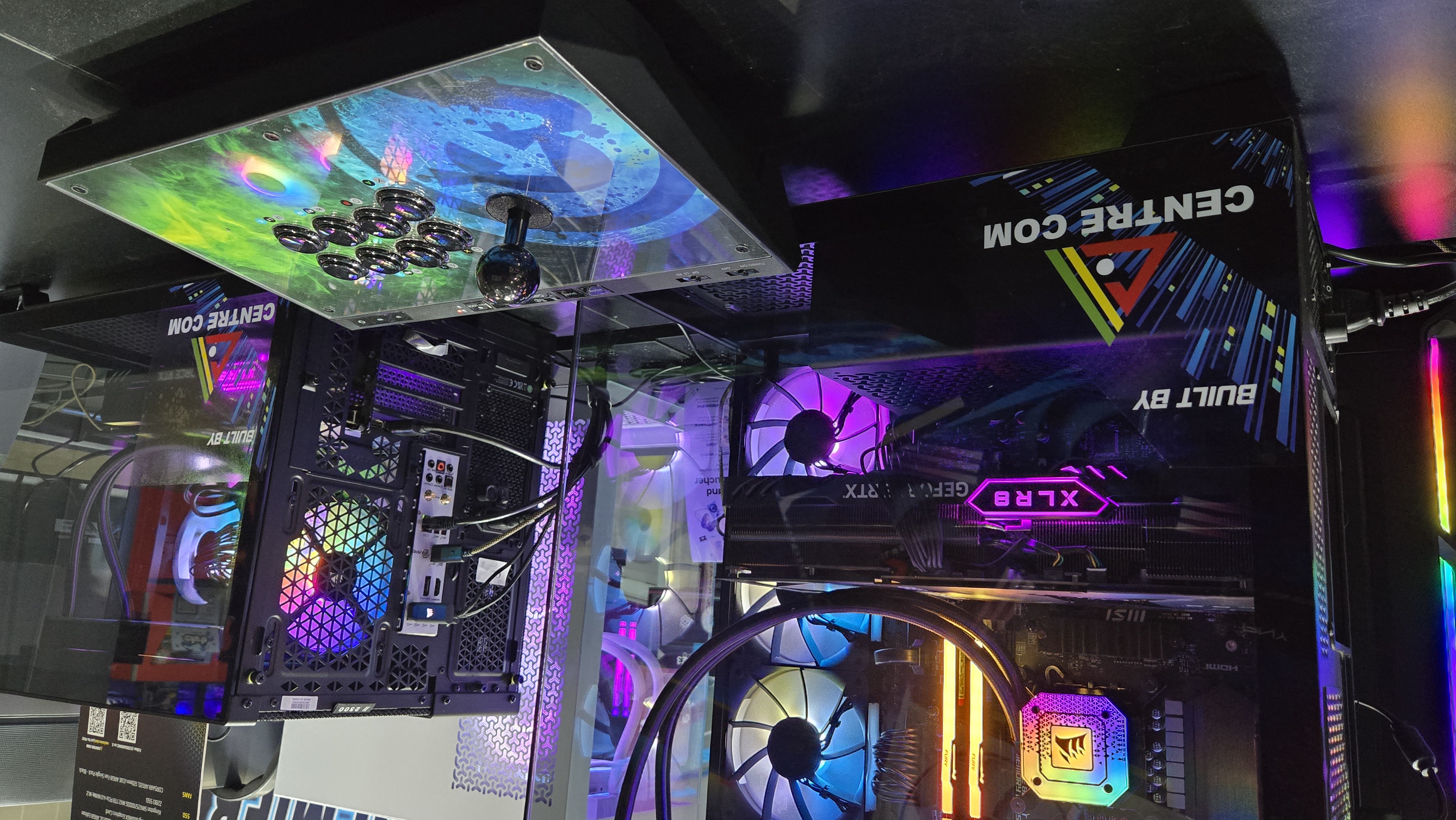 Custom gaming PCs on the showfloor at PAX Australia.