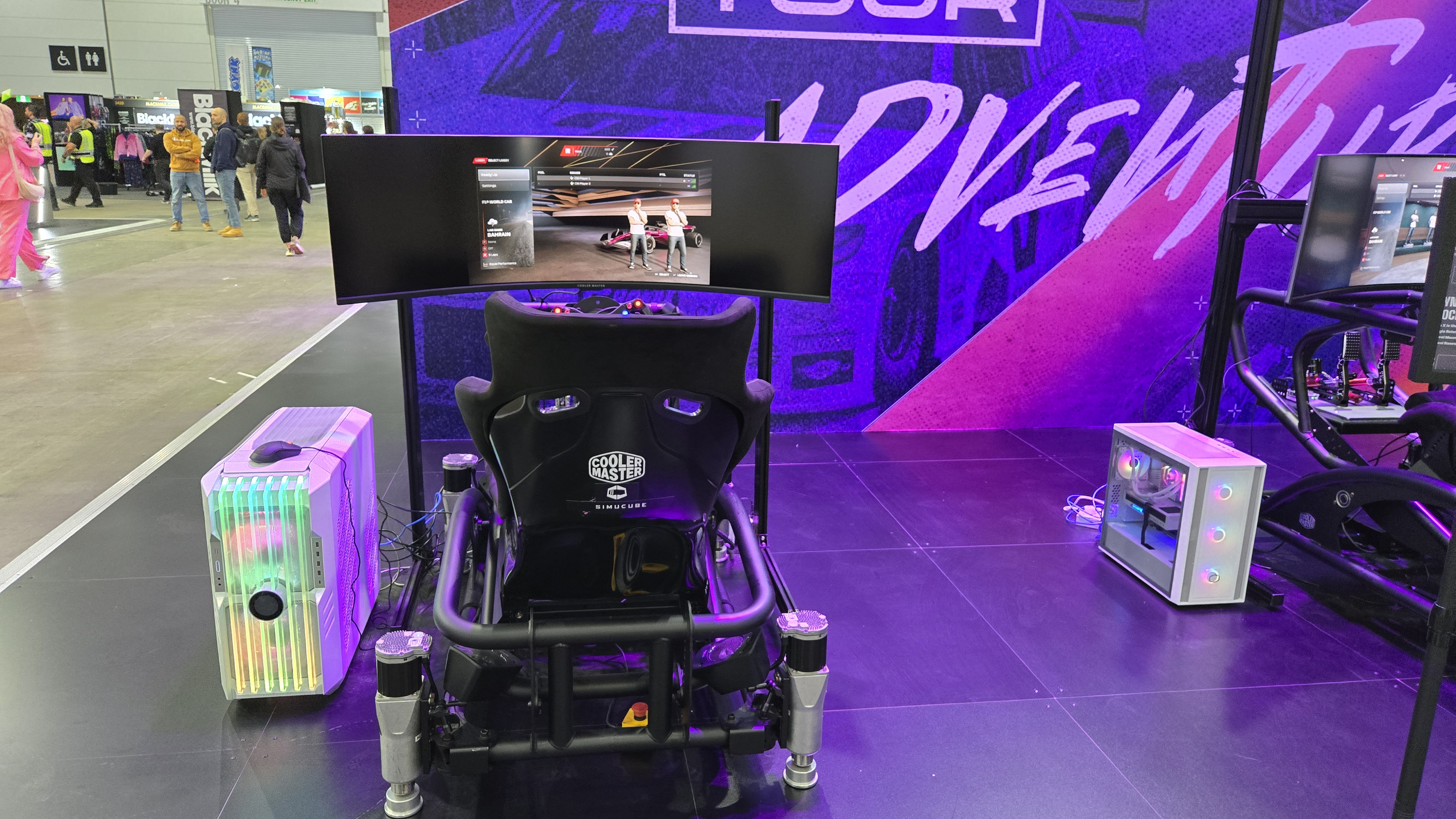 Custom gaming PCs on the showfloor at PAX Australia.