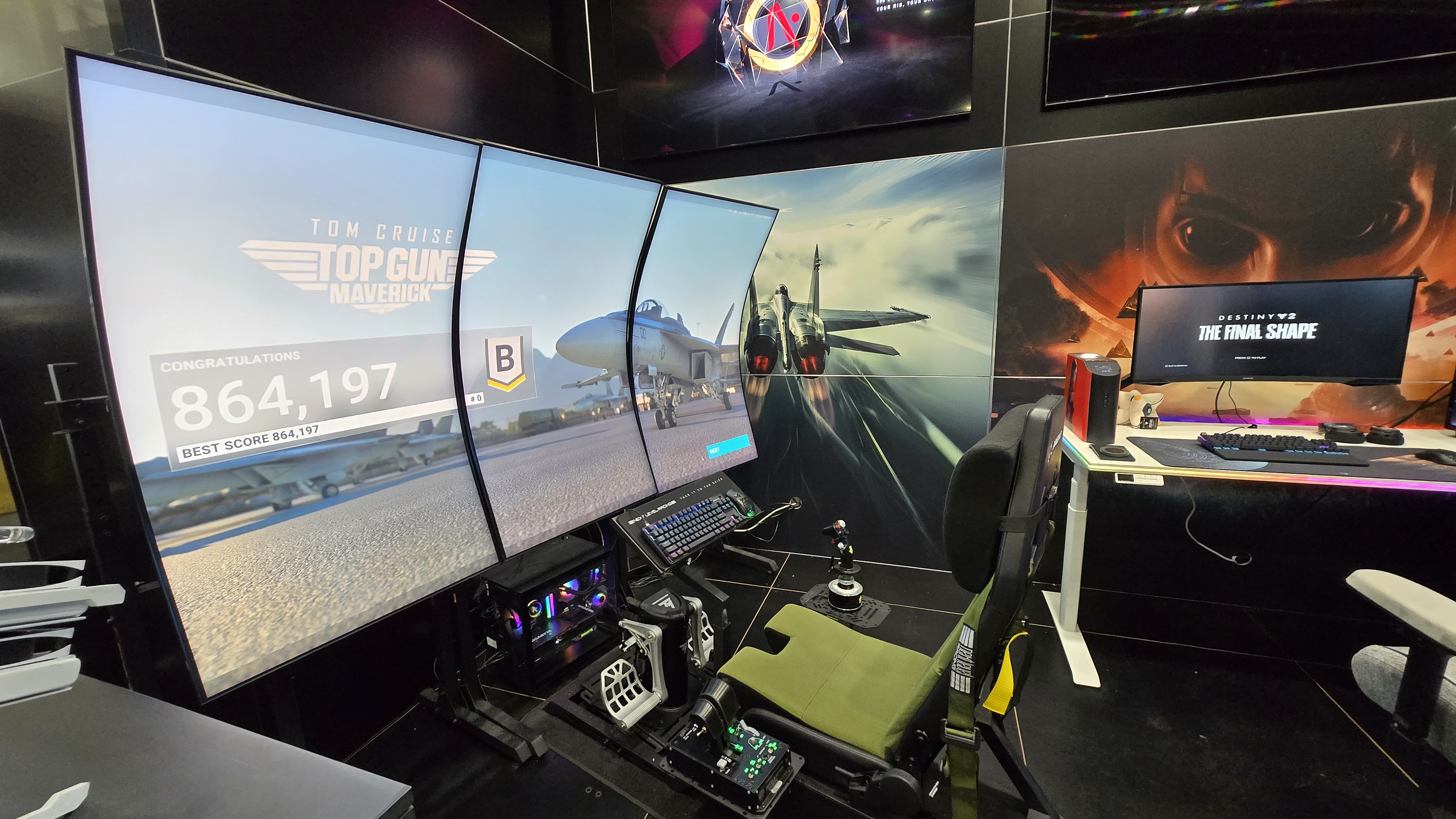 Custom gaming PCs on the showfloor at PAX Australia.