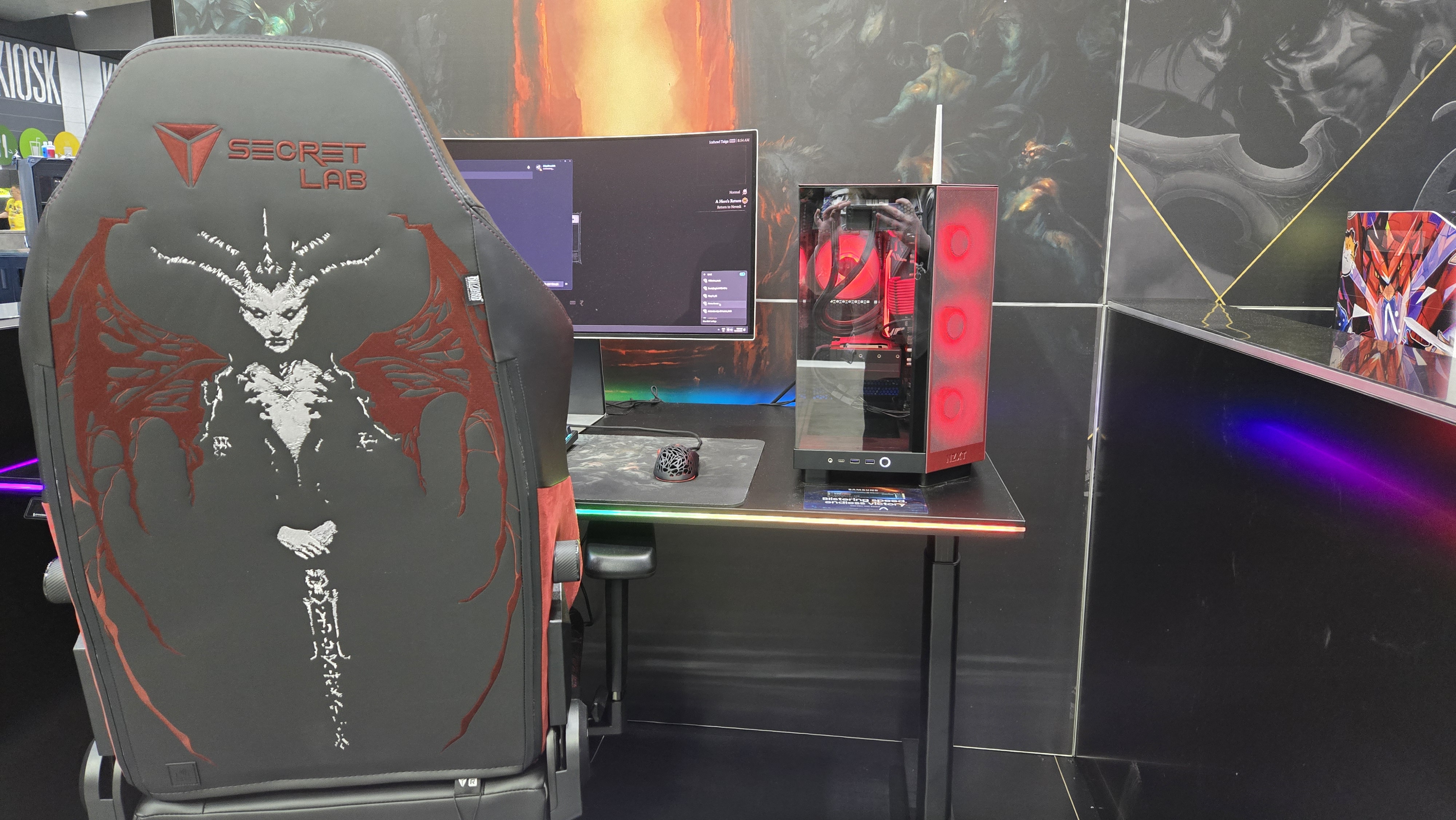 Custom gaming PCs on the showfloor at PAX Australia.