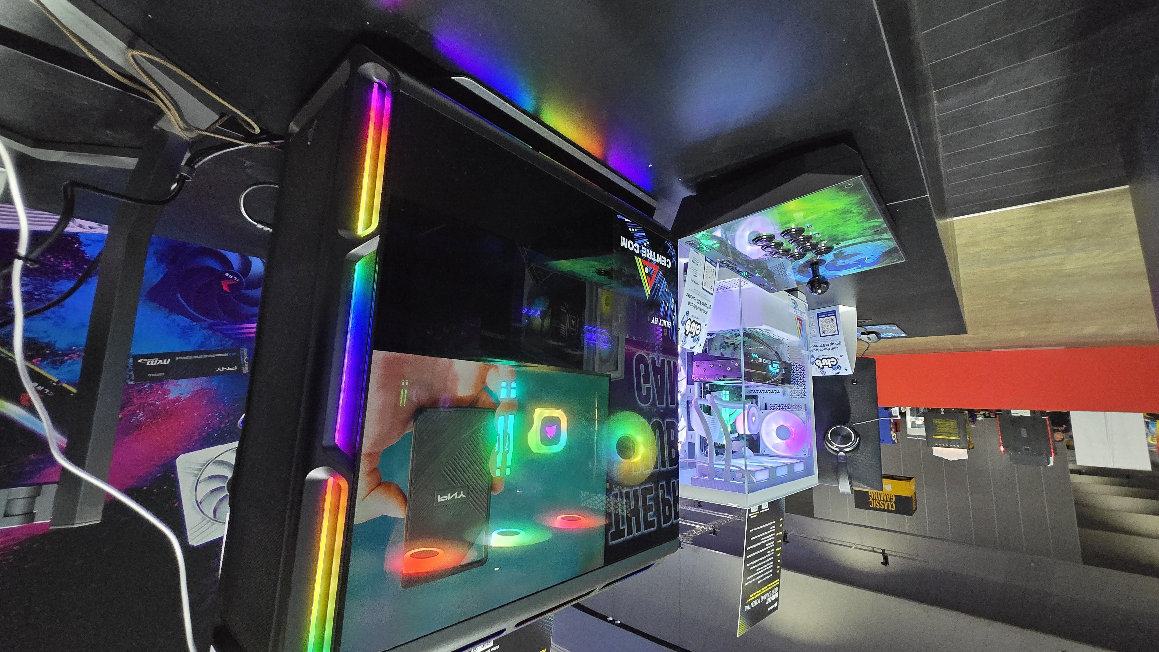 Custom gaming PCs on the showfloor at PAX Australia.