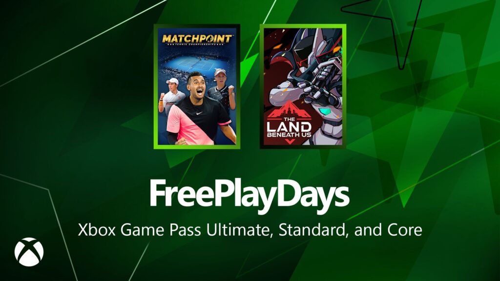 Free Play Days – Matchpoint – Tennis Championships and The Land Beneath Us