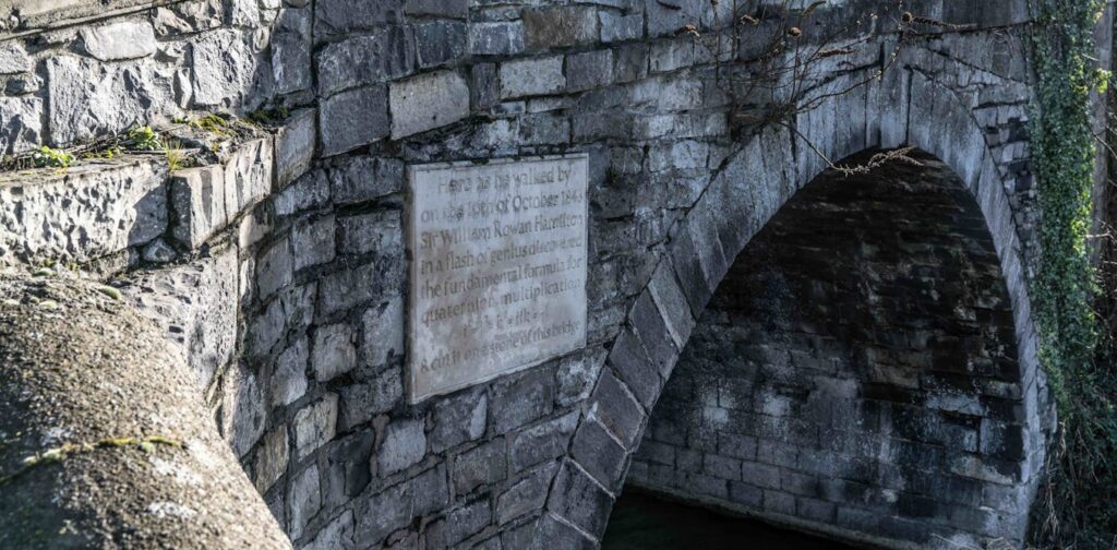 Three letters, one number, a knife and a stone bridge: how a graffitied equation changed mathematical history